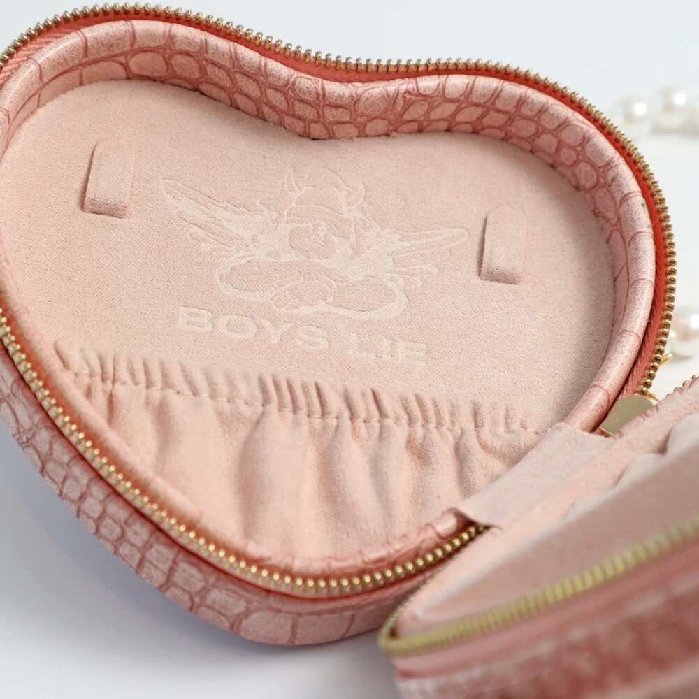 ❤️SOLD❤️ The Luv Aj x Boys Lie Pink Heart Jewelry Case - Picture 9 of 11